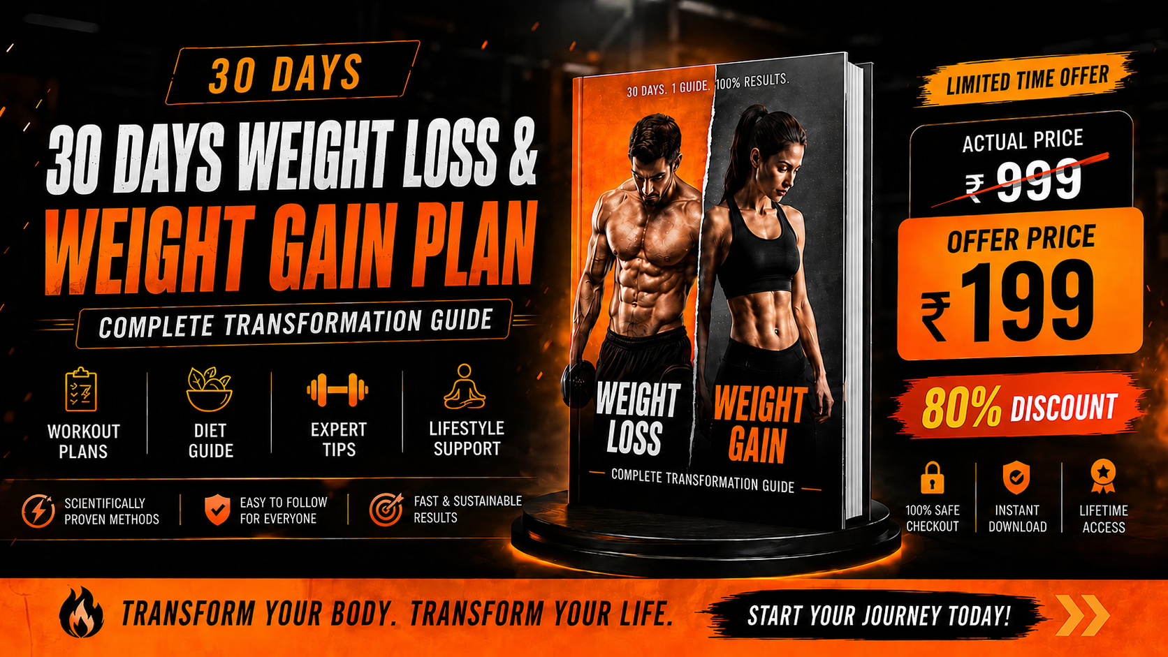 30 Days Weight Loss & Weight Gain Plan by MD KAIF HASHMI